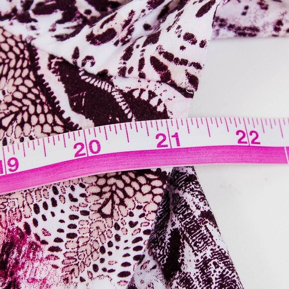 Chico's Purple & White Button Down Shirt - Size XL - Picture 7 of 8